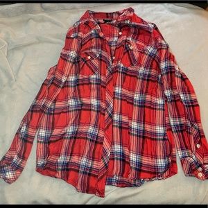 Torrid long sleeve flannel size 1